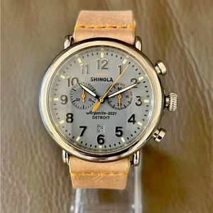 Shinola Runwell 47mm watch and two Straps